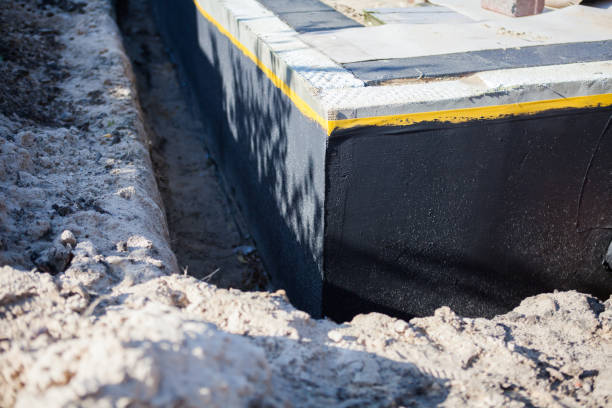 Residential Interior Drainage System installation at a Nashville, GA home by SJ Waterproofing Pros